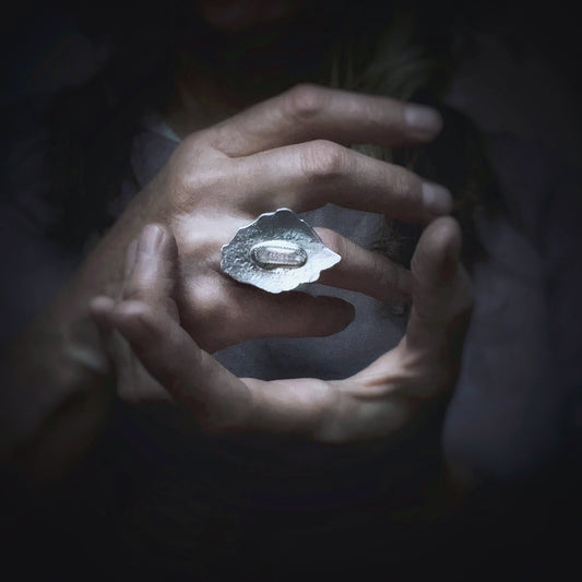 Quartz Crystal Point "Goddess" Ring