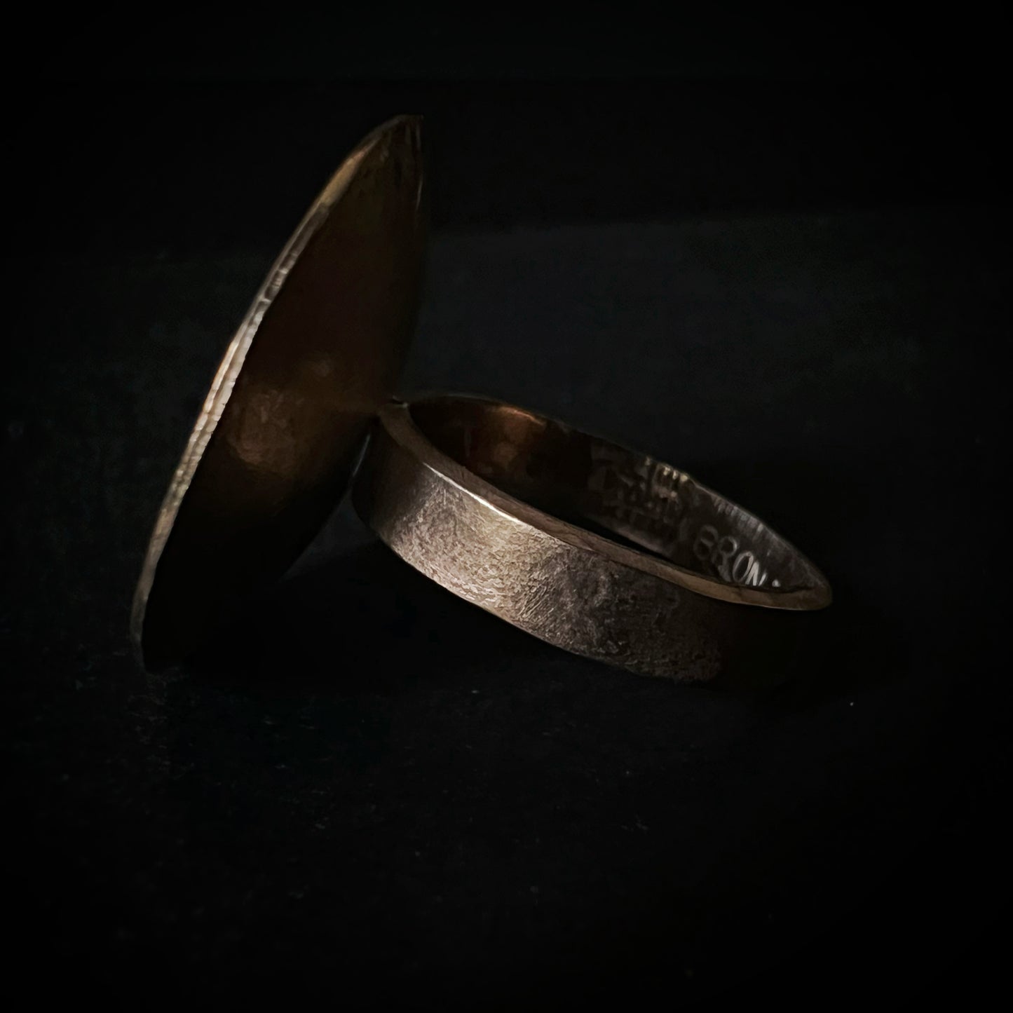 Bronze “Worry” Sun Ring