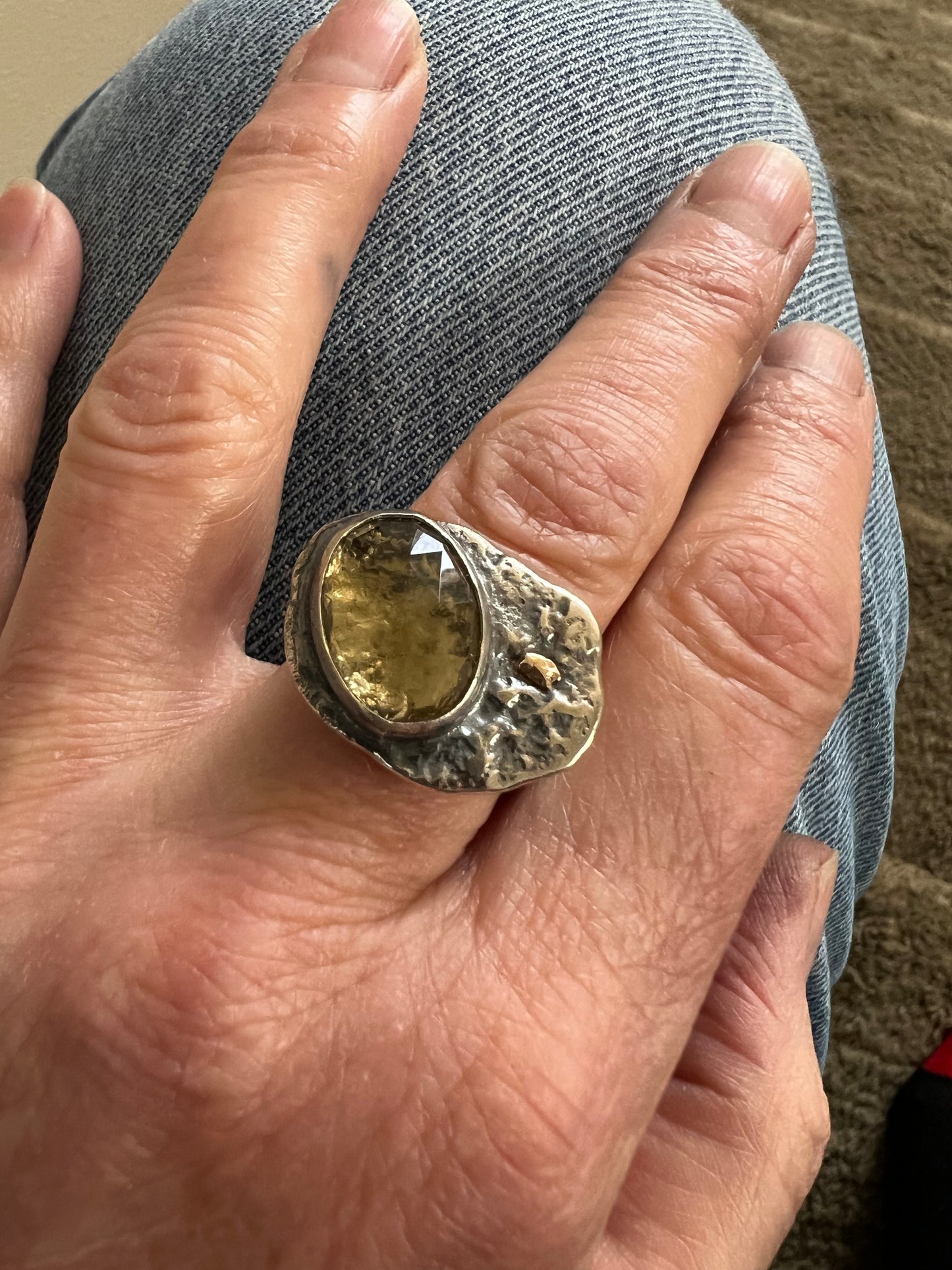 Lemon Quartz Ring