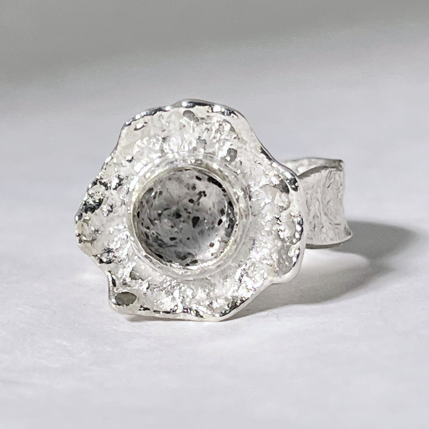 Speckled Agate Ring