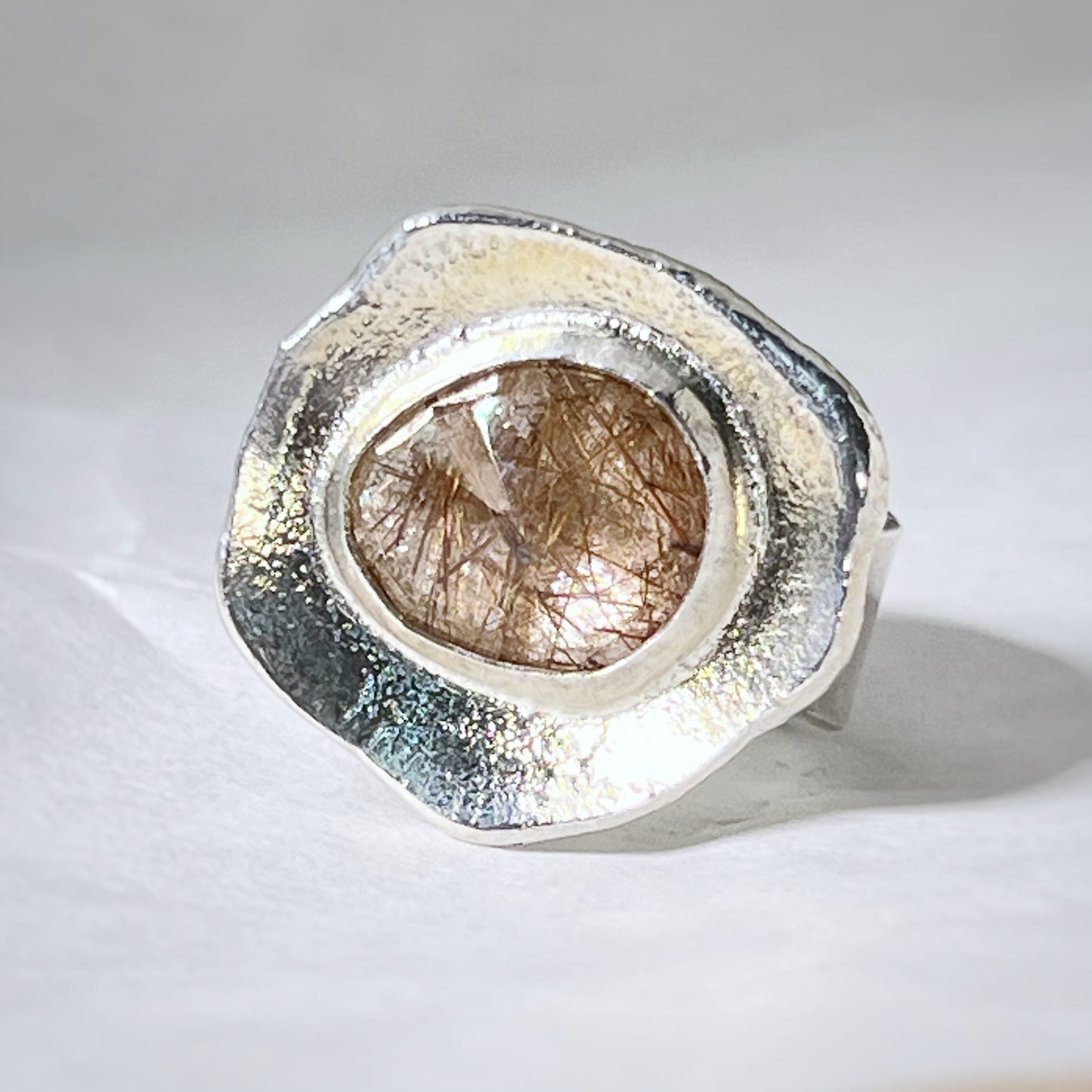 Rutilated Quartz Ring