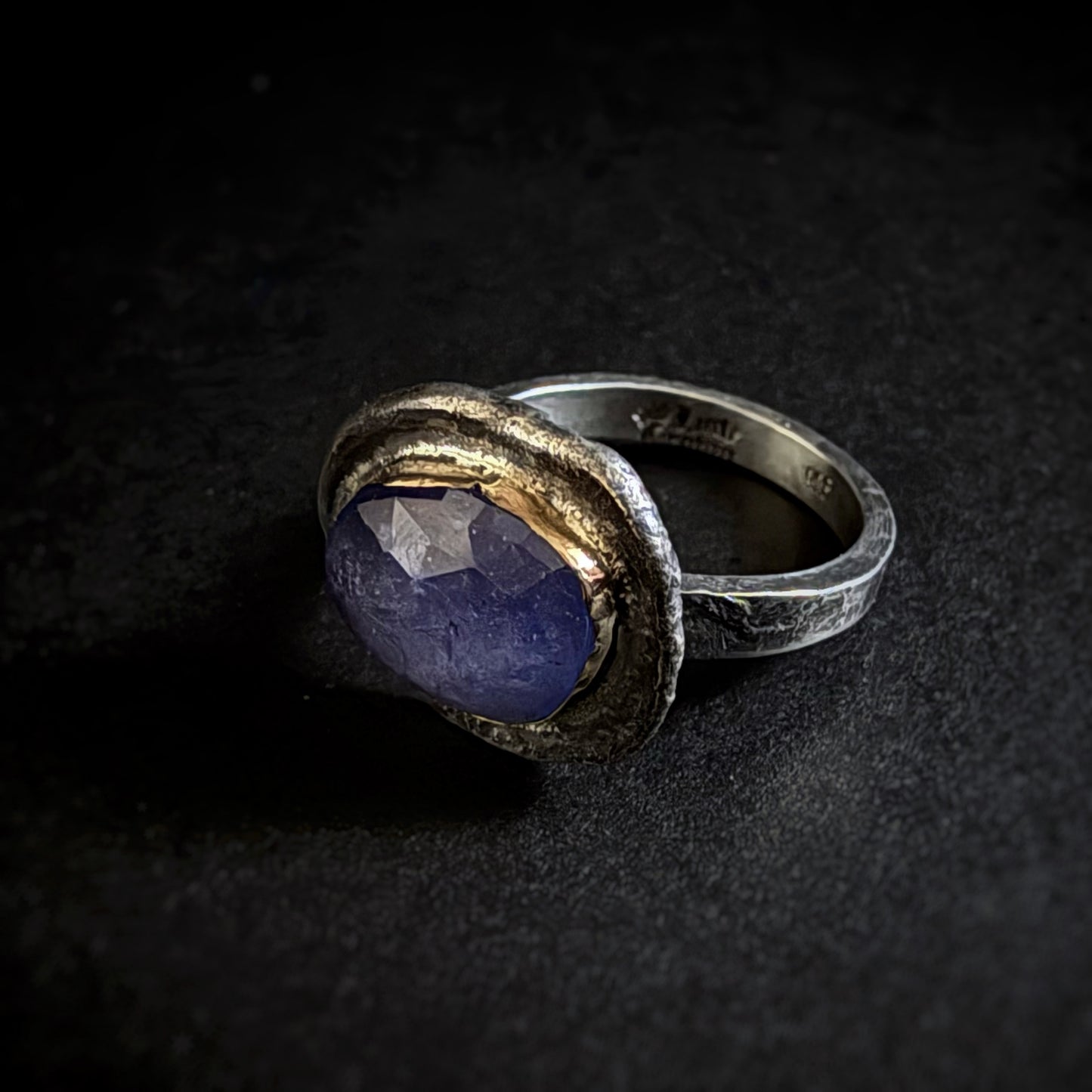 Tanzanite Mixed Metal Ring