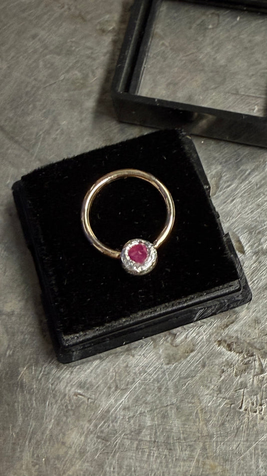 Ruby Septum Ring (10mm/16g)