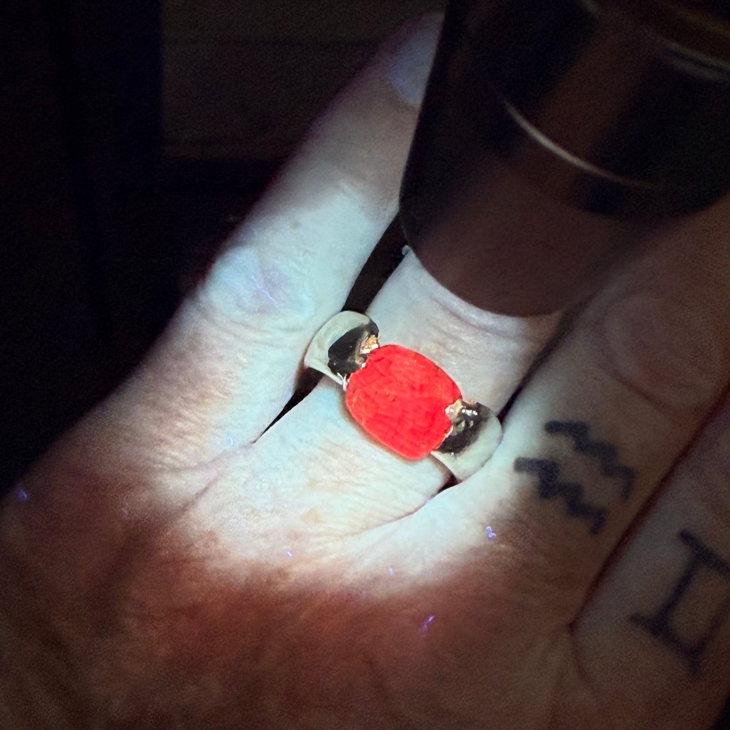Ruby Sand Cast Ring