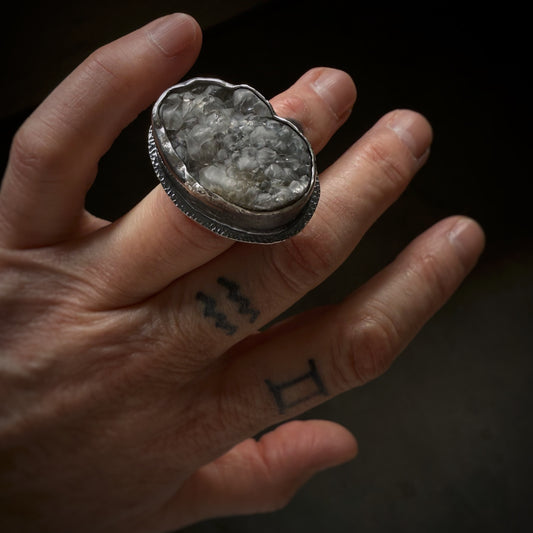 Botryoidal Agate Ring