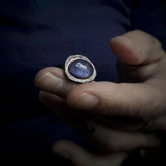 Tanzanite Mixed Metal Ring