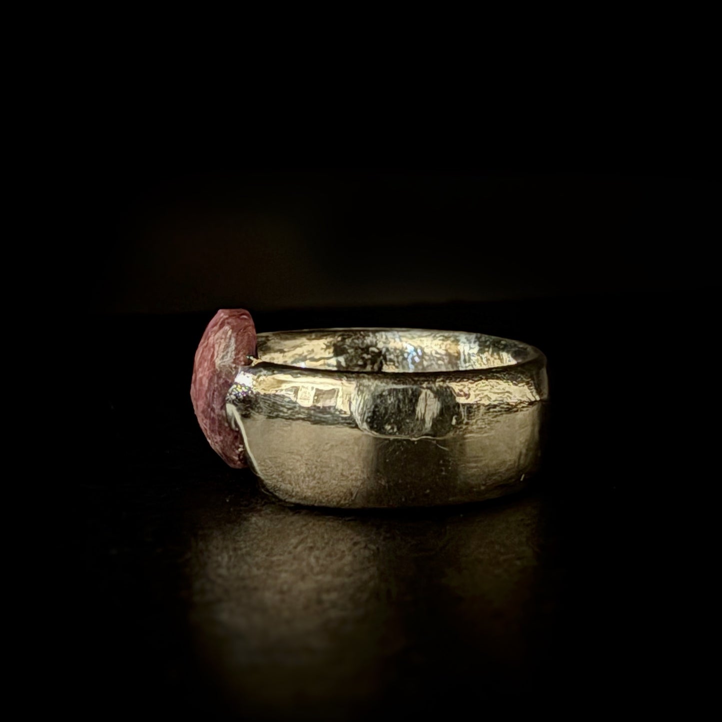 Ruby Sand Cast Ring