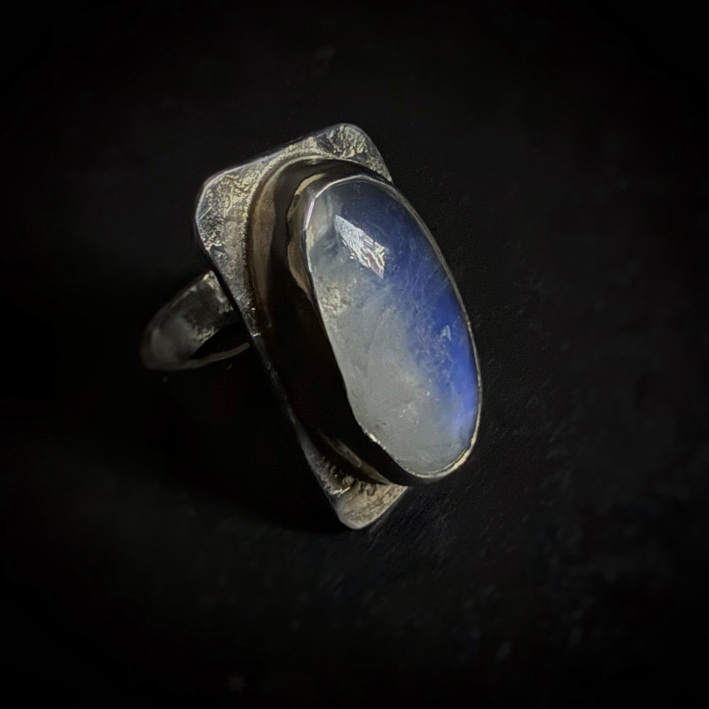 Labradorite + Denim (Yes!!) Ring