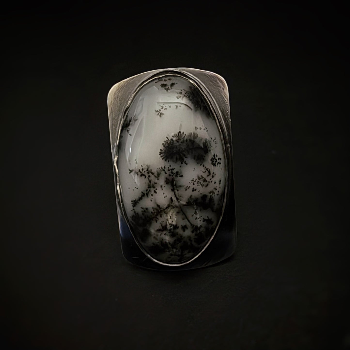 Dendritic Opal Ring