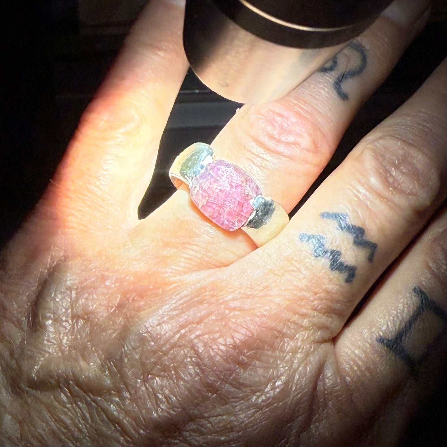 Ruby Sand Cast Ring