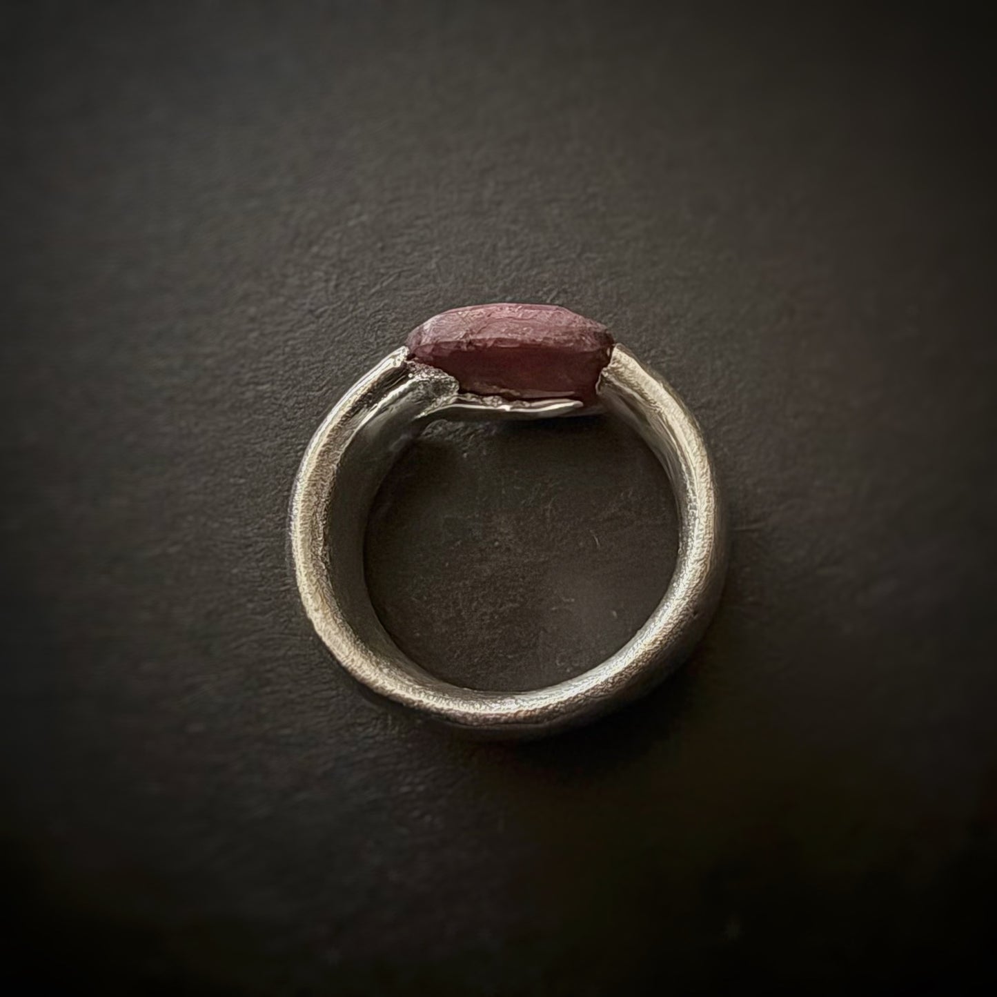 Ruby Sand Cast Ring