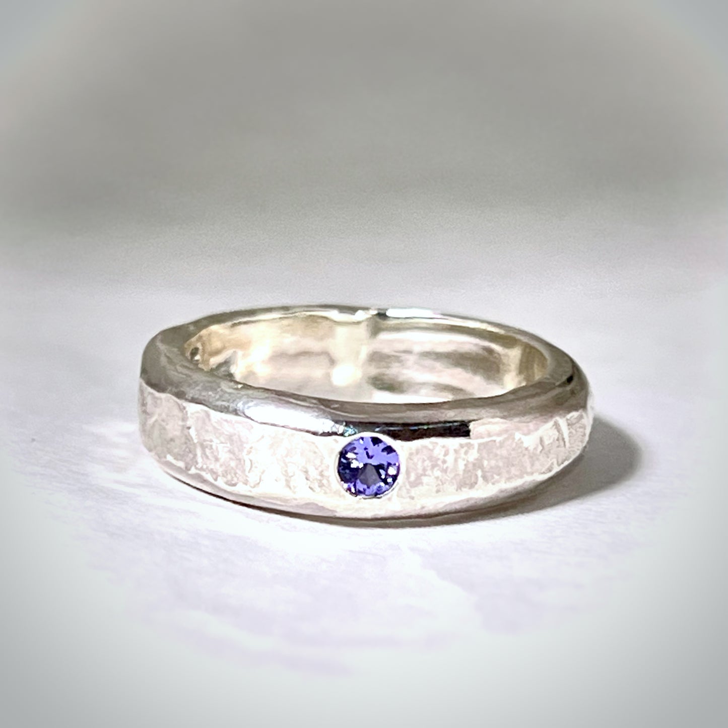 Phat Stacks Stacker Band Ring - Tanzanite