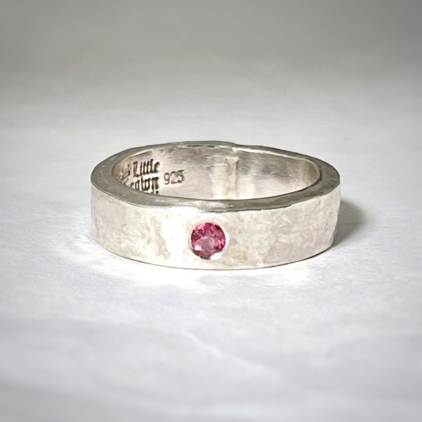 Pink Tourmaline Band Ring