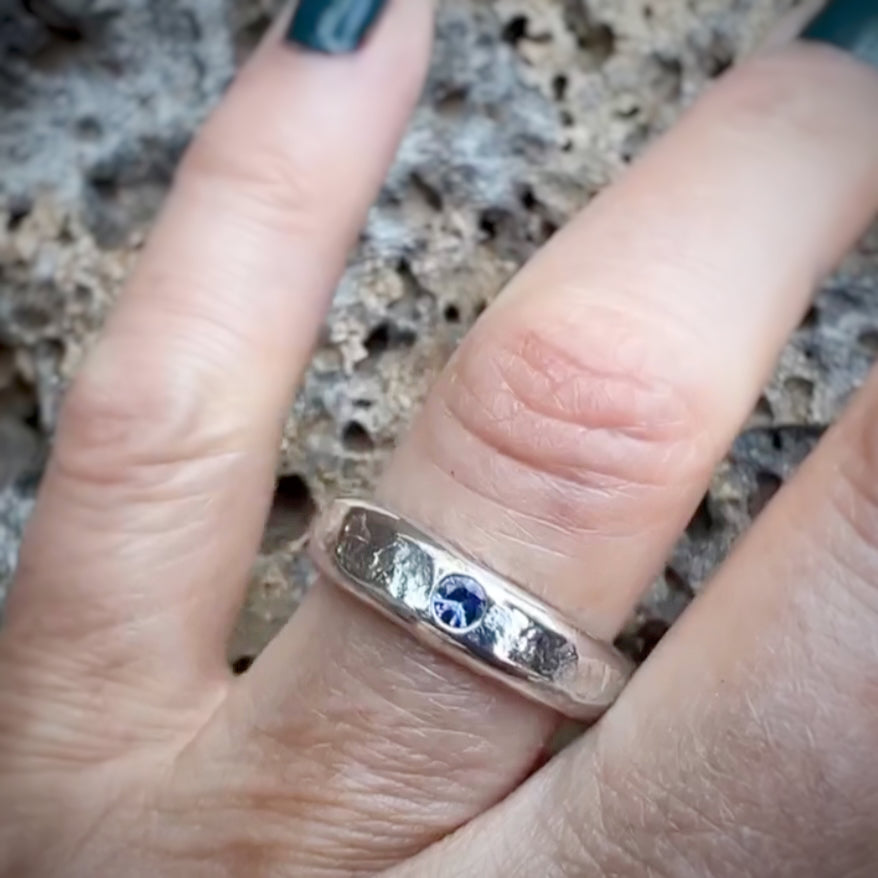 Phat Stacks Stacker Band Ring - Tanzanite