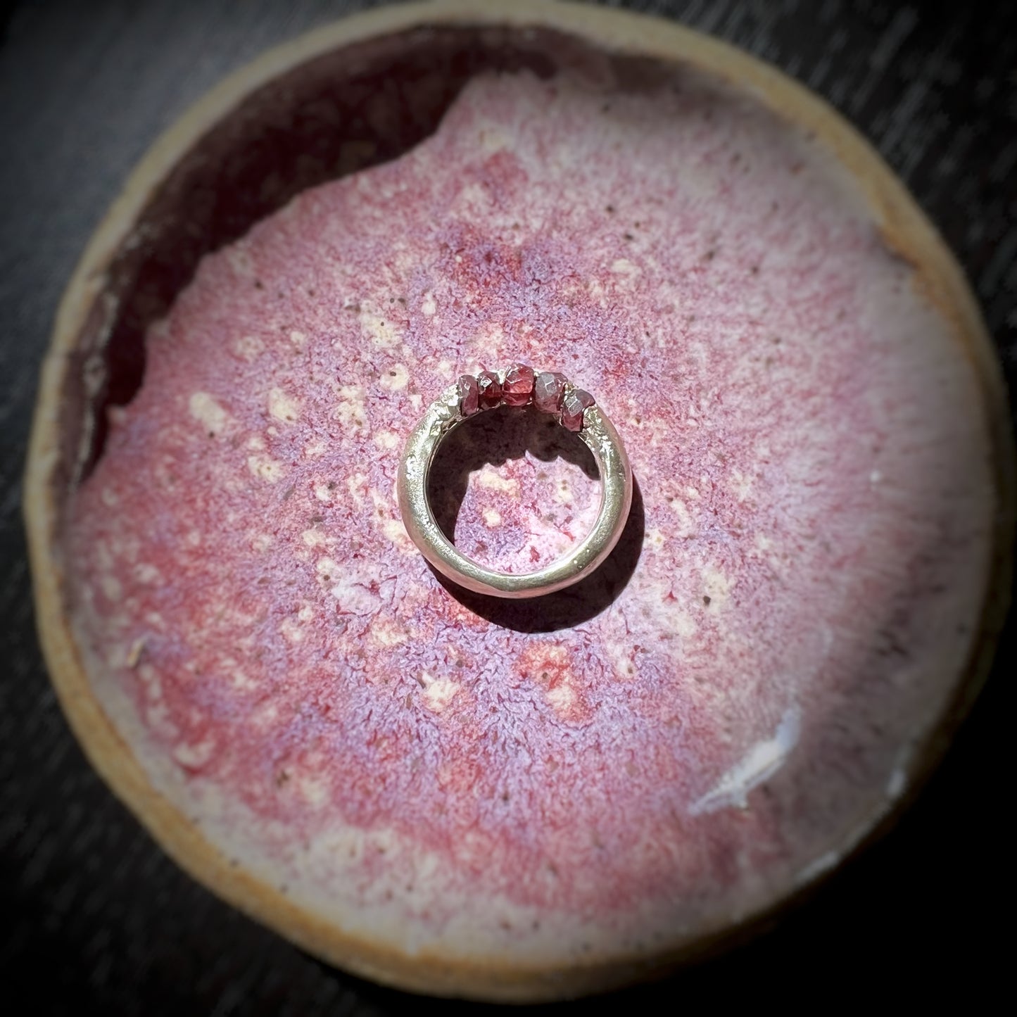Raw Ruby Sand Cast Band