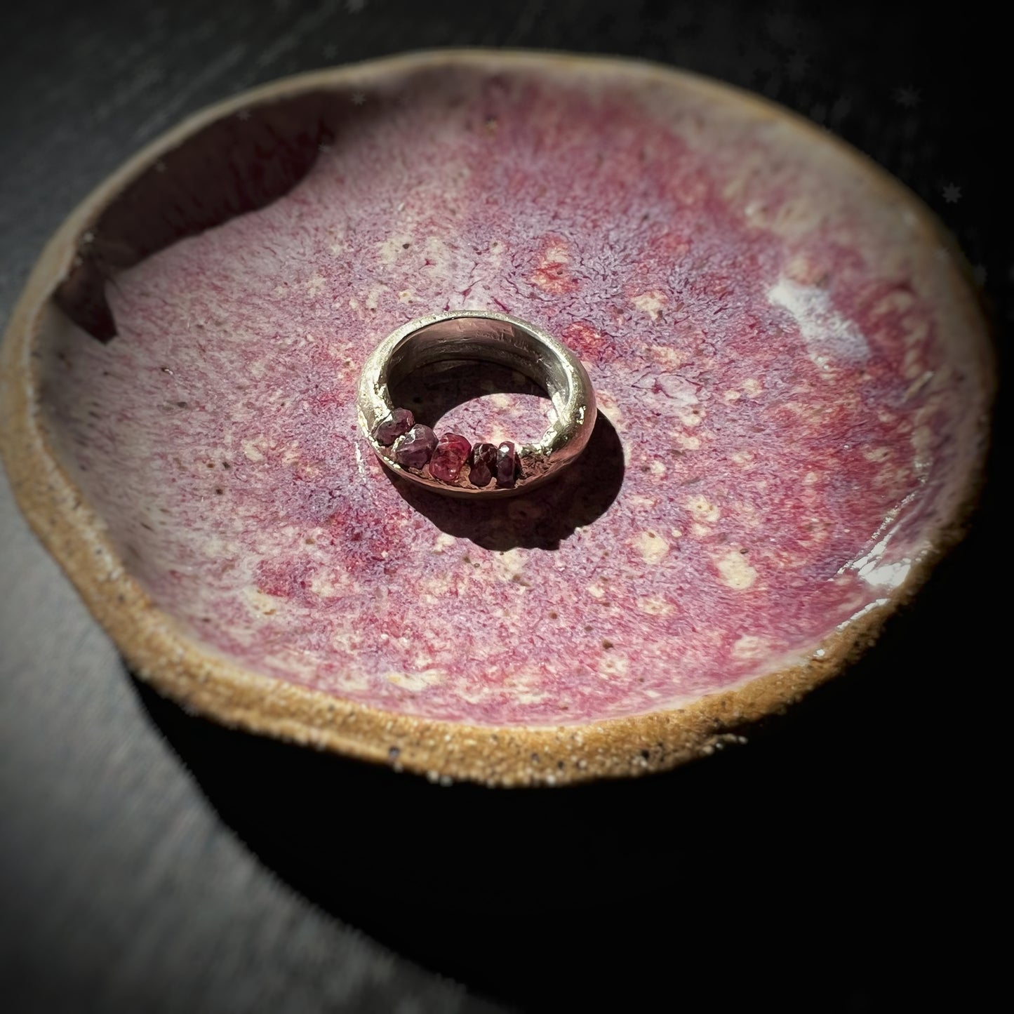 Raw Ruby Sand Cast Band