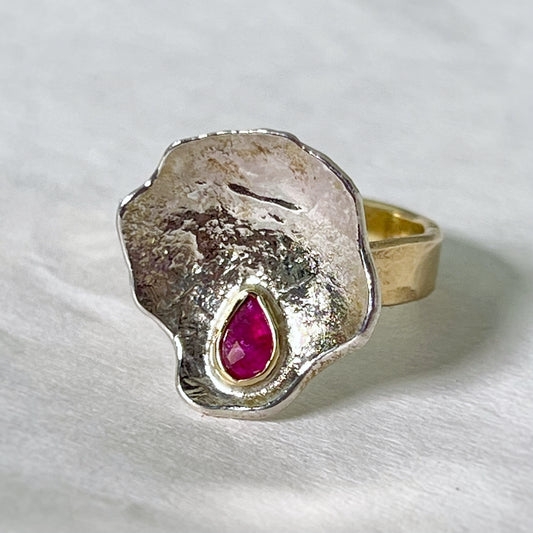 Ruby “Fire Within” Mixed Metal Ring