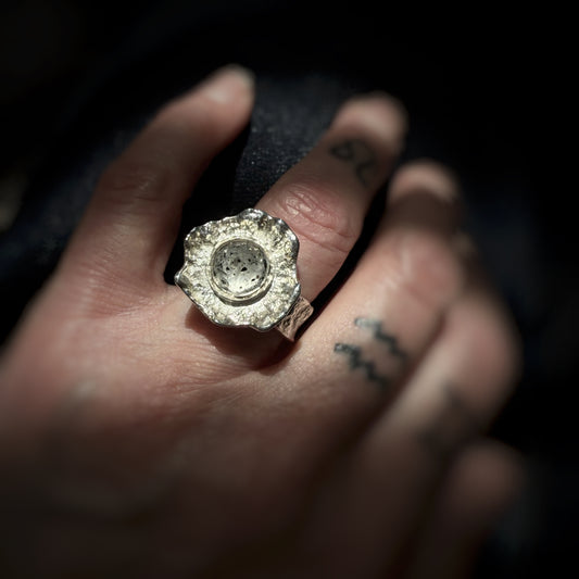 Speckled Agate Ring