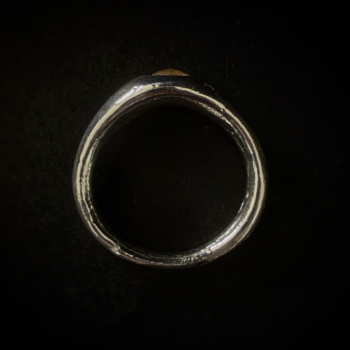 Rutilated Quartz Sand Cast Ring