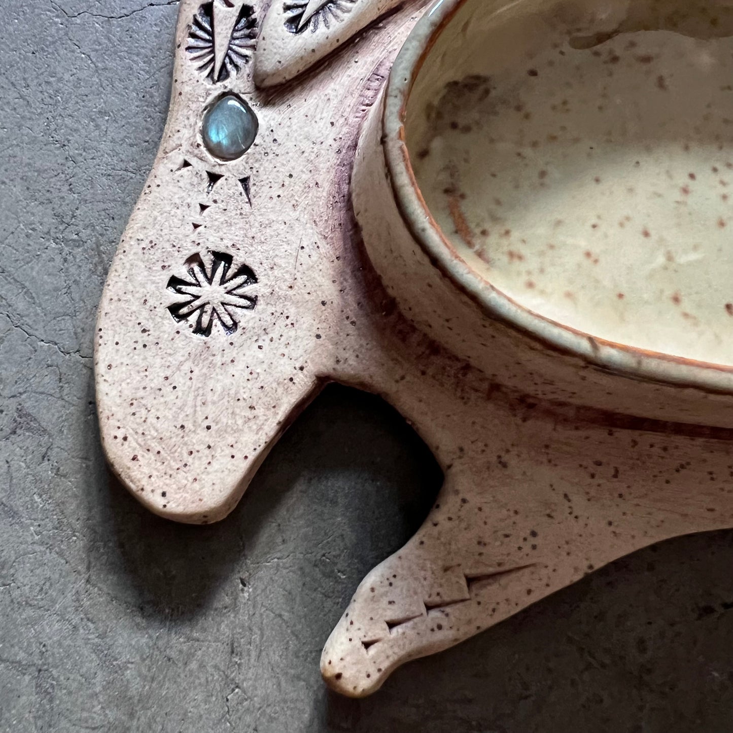 Ceramic Rabbit Jewelry + Trinket Tray