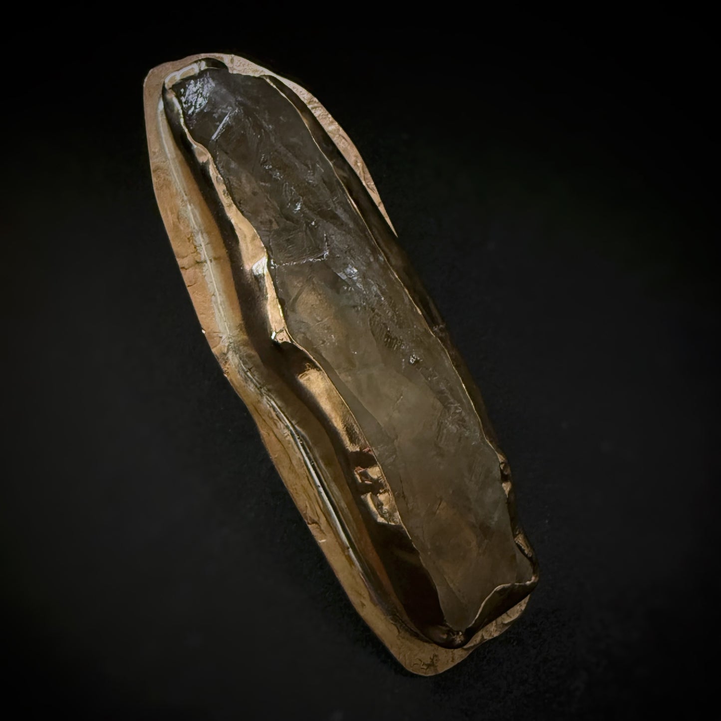 Prasiolite + Bronze Ring