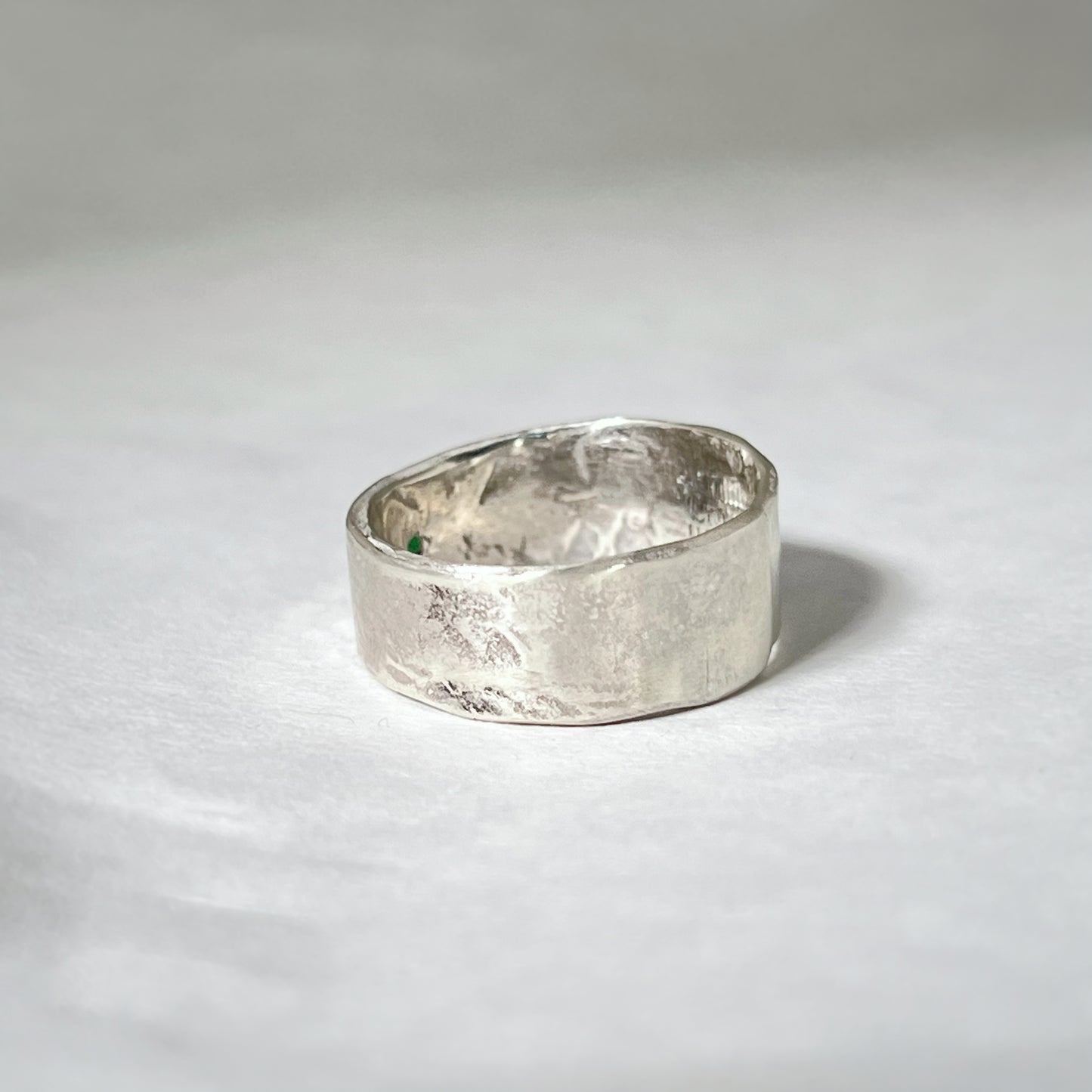 Emerald Asymmetrical Band Ring