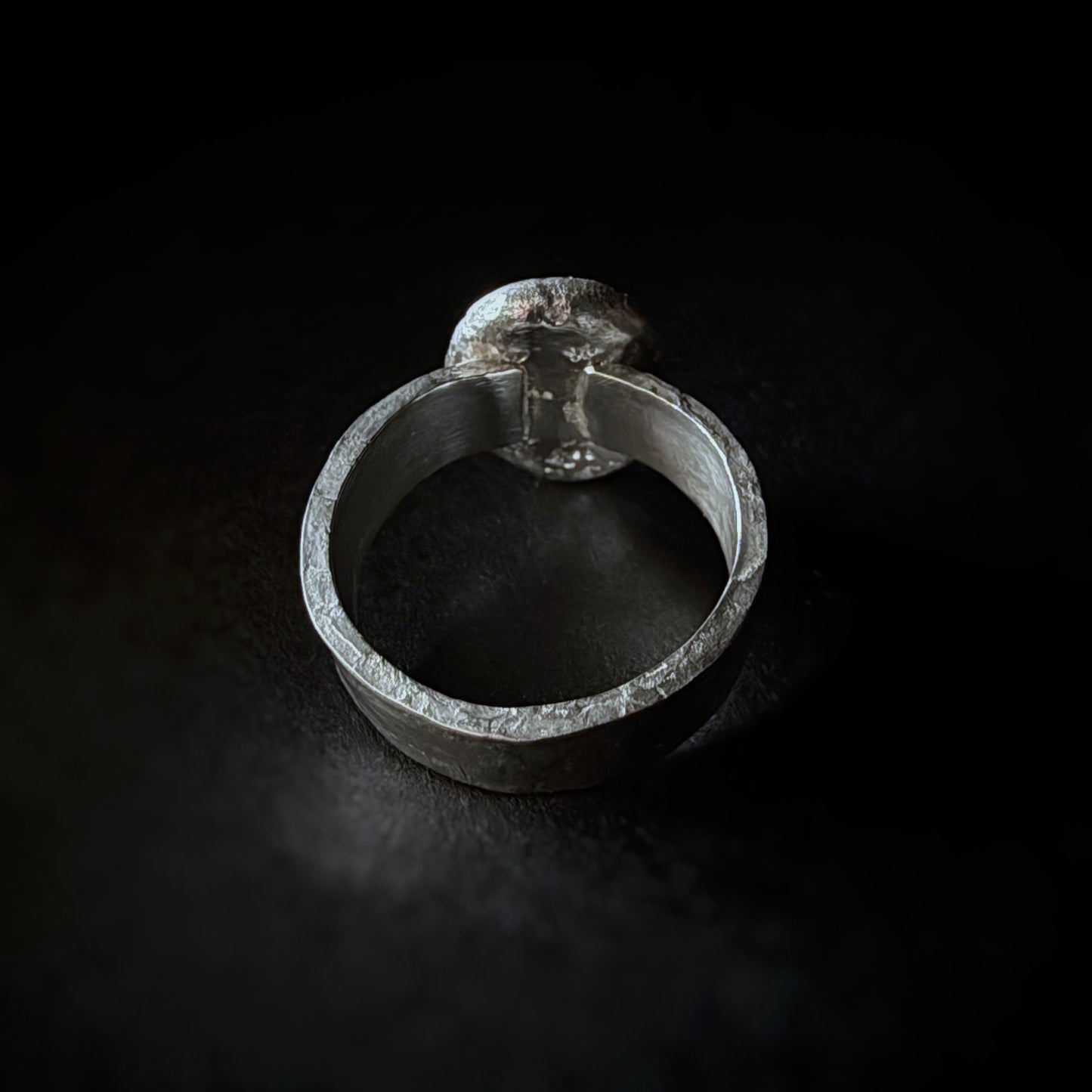 Brilliant Cut Labradorite Ring - US 8.5