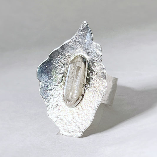 Quartz Crystal Point "Goddess" Ring