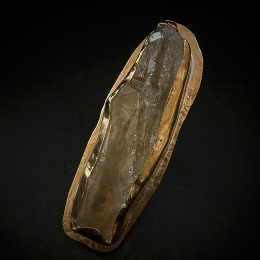 Prasiolite + Bronze Ring