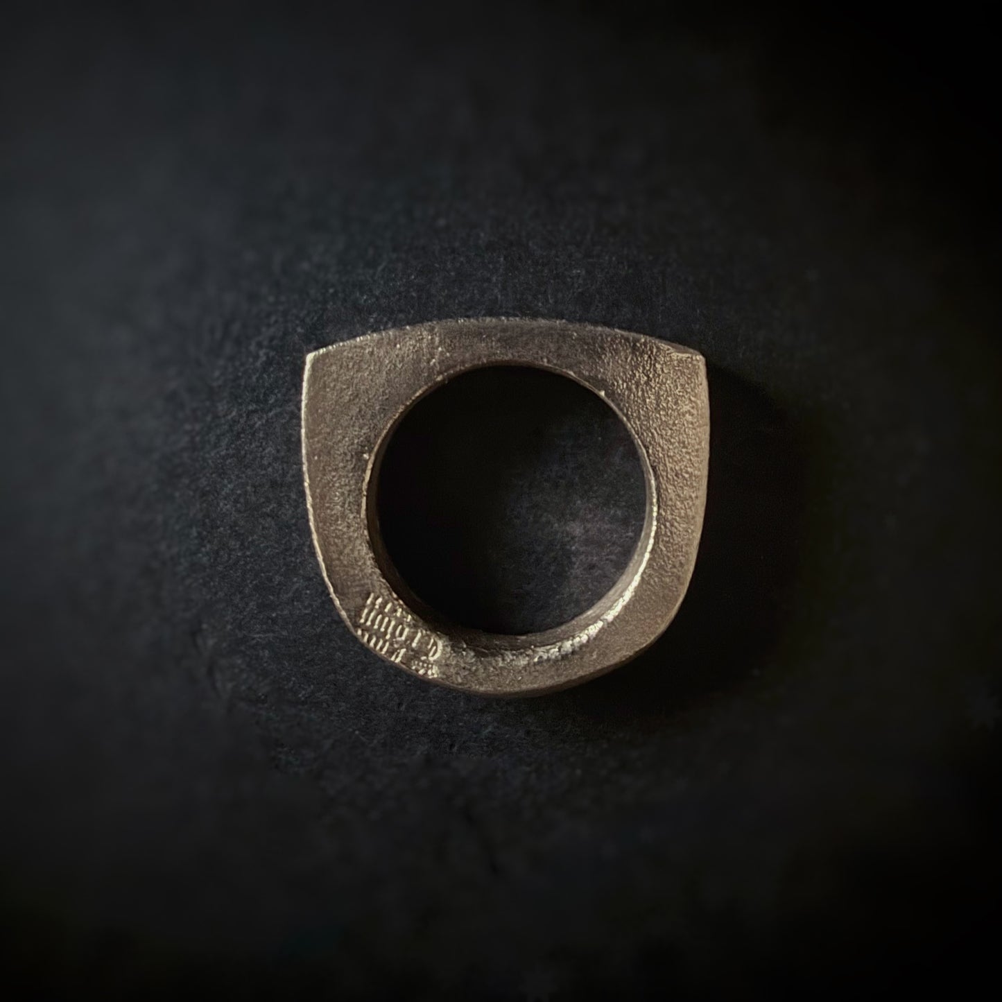 Alexandrite Sand Cast Bronze Ring