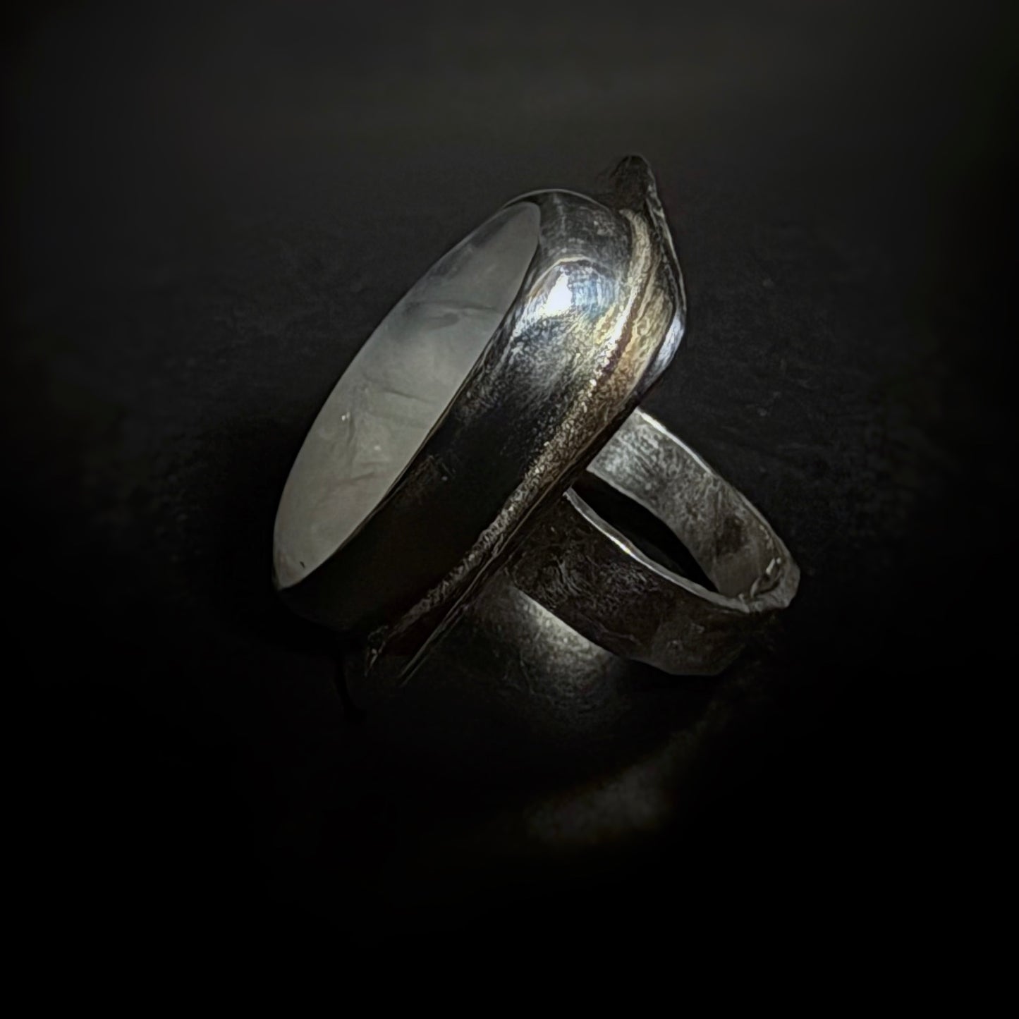 Labradorite + Denim (Yes!!) Ring