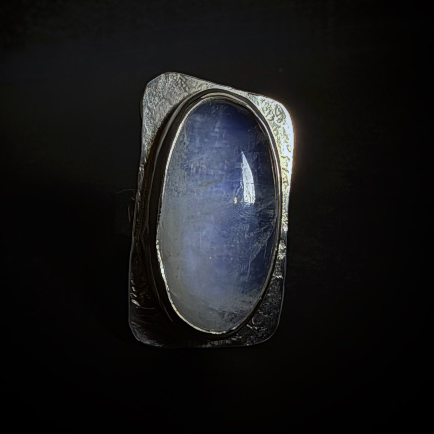 Labradorite + Denim (Yes!!) Ring