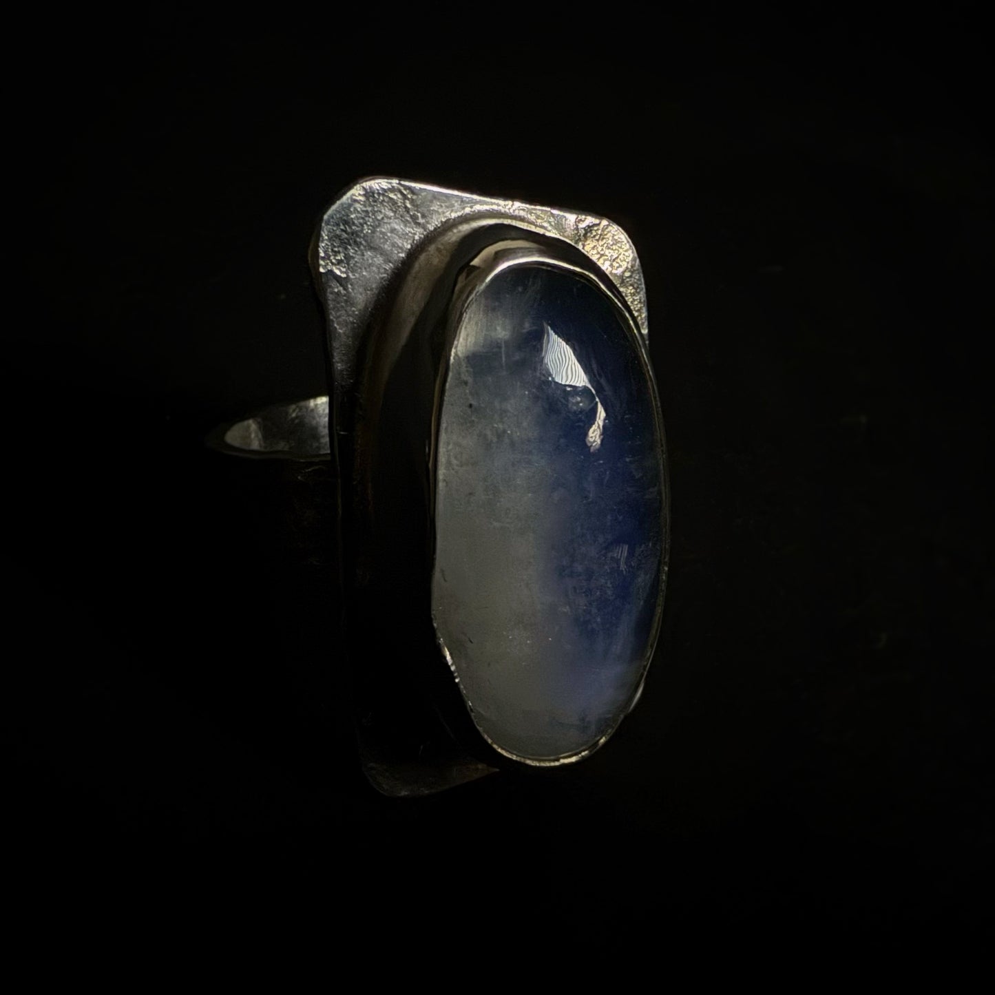 Labradorite + Denim (Yes!!) Ring