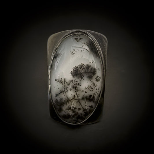 Dendritic Opal Ring