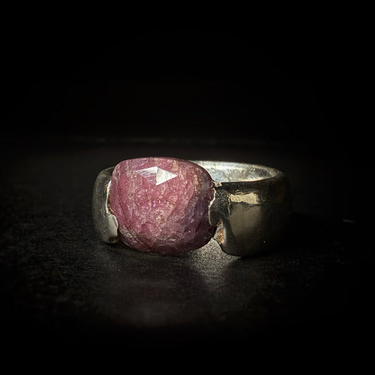 Ruby Sand Cast Ring