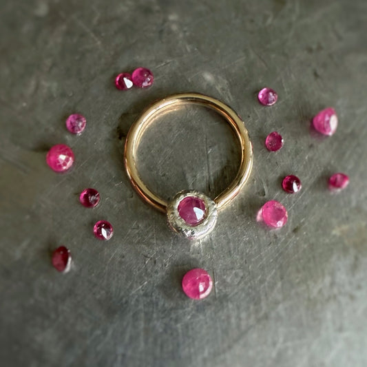 Ruby Septum Ring (10mm/16g)