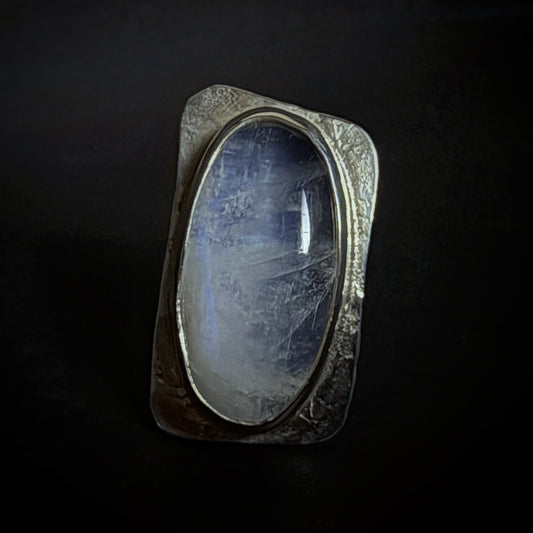 Labradorite + Denim (Yes!!) Ring
