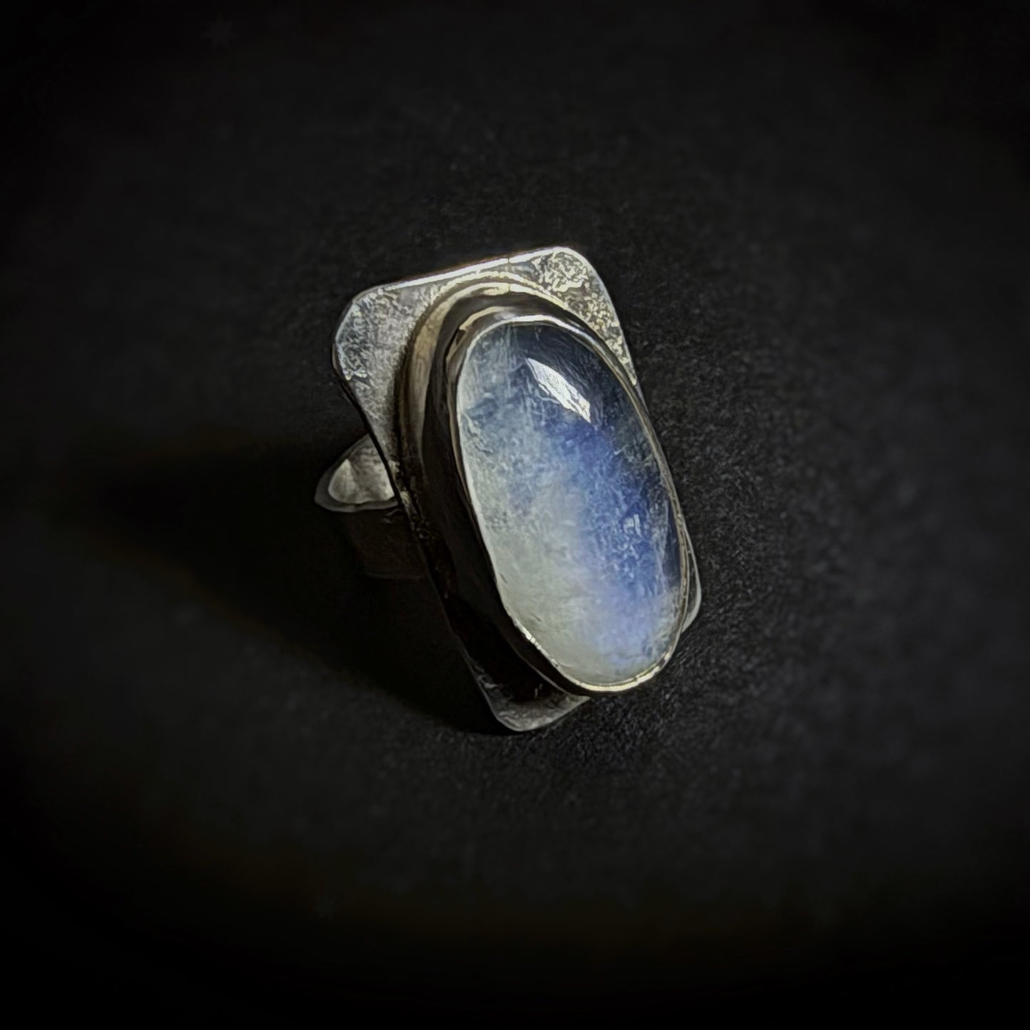 Labradorite + Denim (Yes!!) Ring