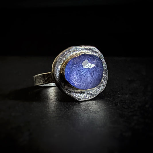 Tanzanite Mixed Metal Ring